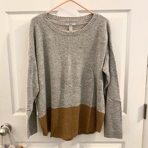 Bass Gray and Brown Sweater Size XL